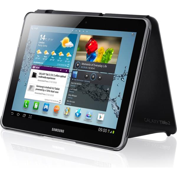 Accessoire tablette Samsung Book Cover Galaxy Tab 2 10.1 Dark Grey