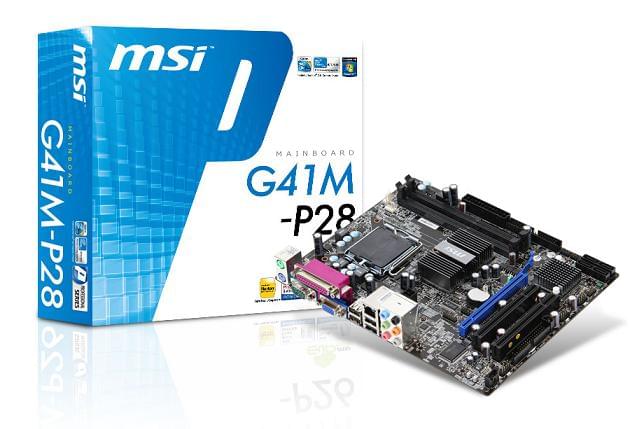 Carte mère MSI G41M-P28 - G41/SK775/DDR3/PCI-E/mATX