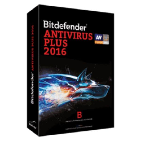Logiciel sécurité Bitdefender Antivirus Plus 2016 - 1 An / 1 PC