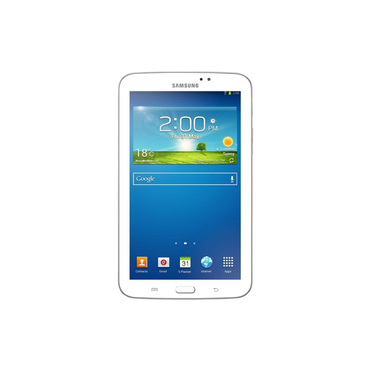 Tablette tactile Samsung Galaxy Tab 3 T2100ZWA - Blanc/8Go/7"/JB