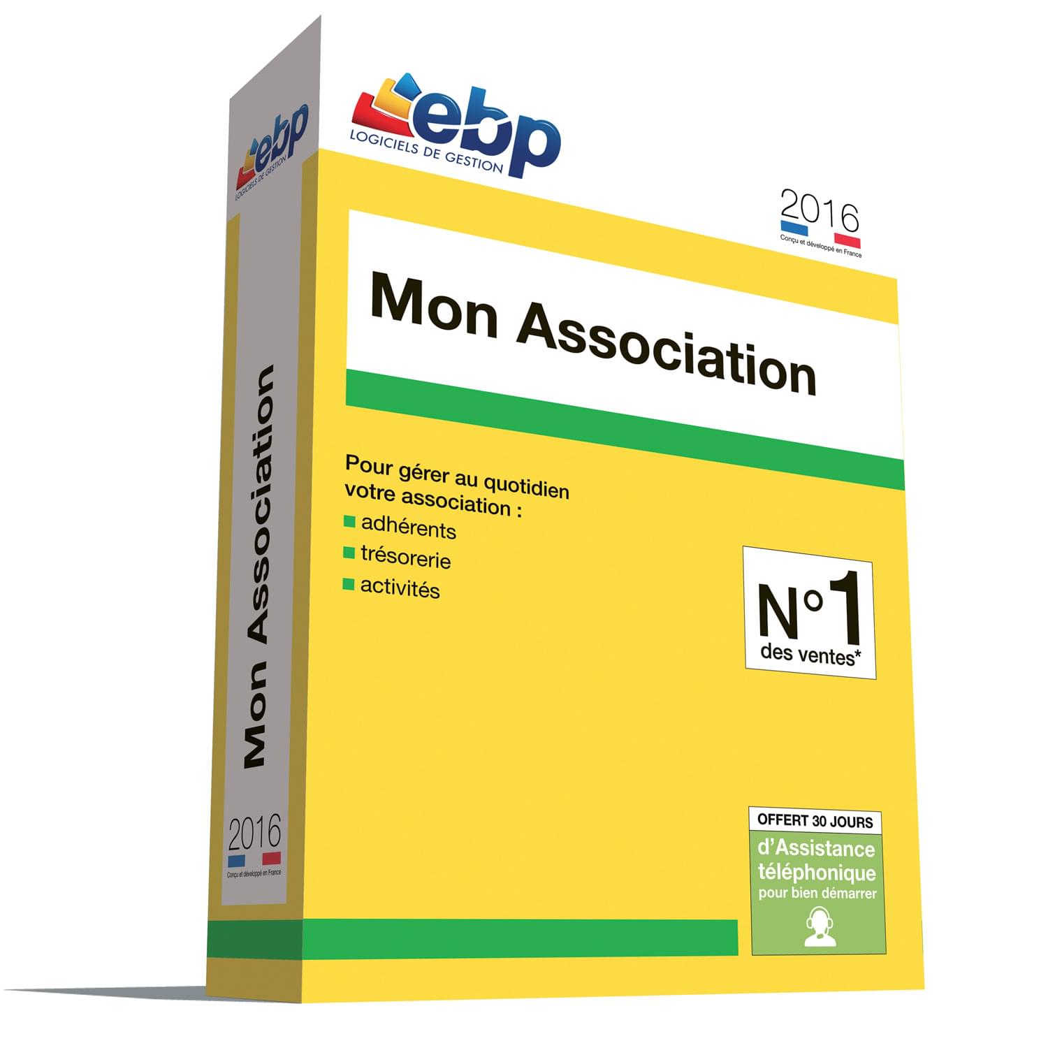 Logiciel application EBP Mon Association 2016