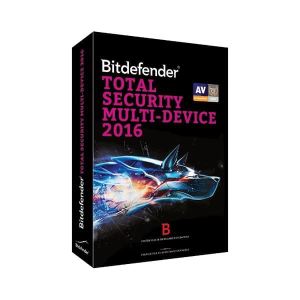 Logiciel sécurité Bitdefender Total Security 2016 - 2 Ans / 5 PC
