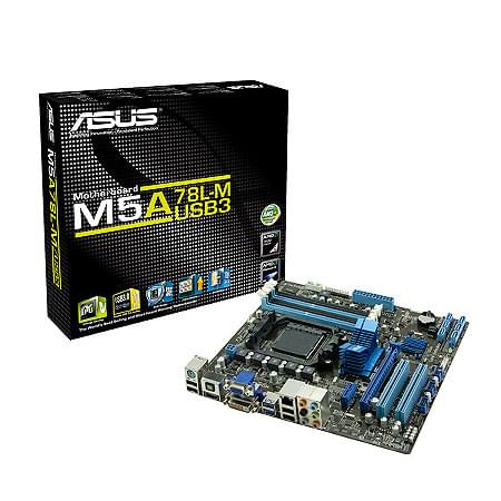 Carte mère Asus M5A78L-M/USB3 - A760G/SKAM3/DDR3/PCI-E/mATX