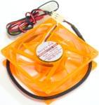 Tuning No Name Ventilateur boitier 8cm rouge réactif UV