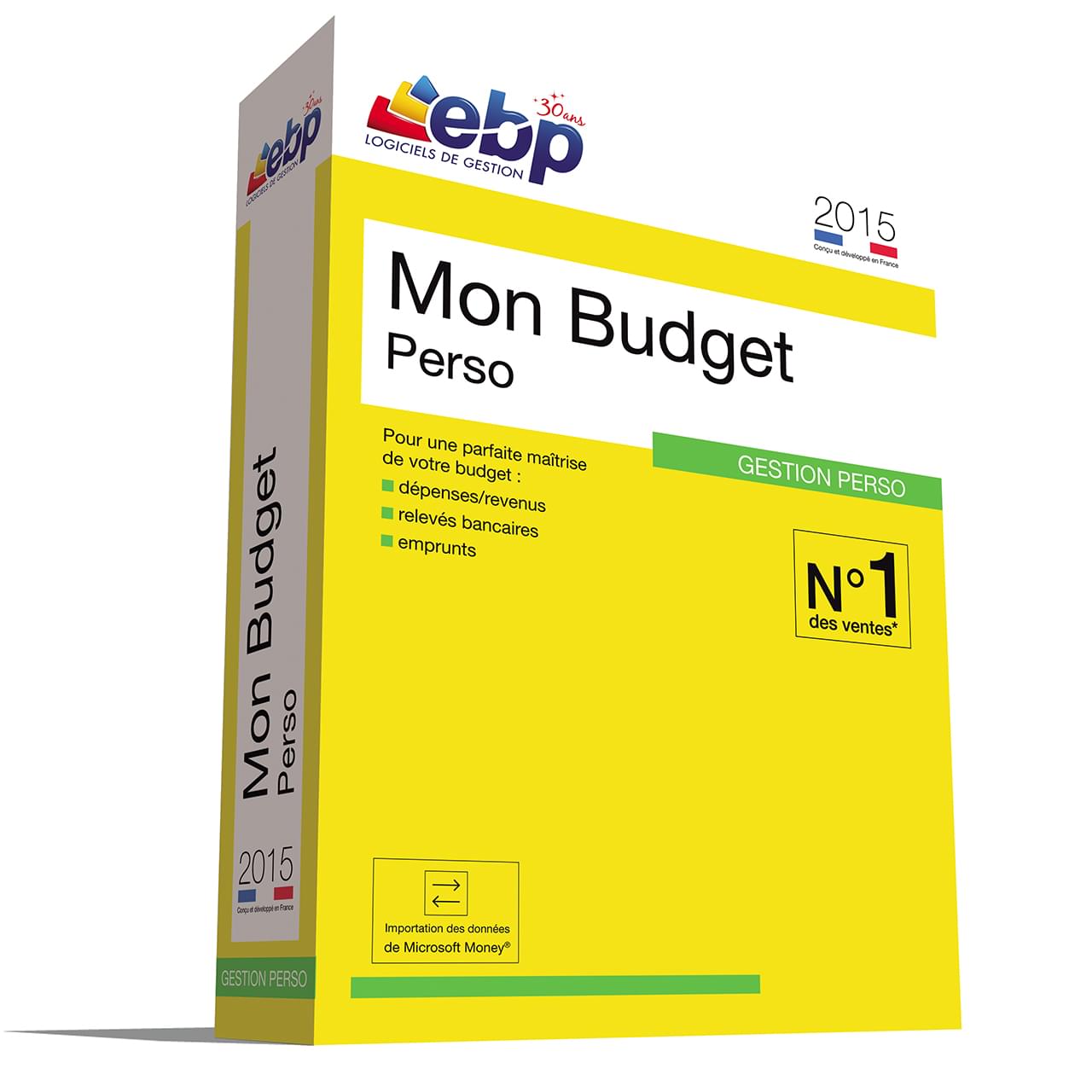 Logiciel application EBP Mon Budget Perso 2015