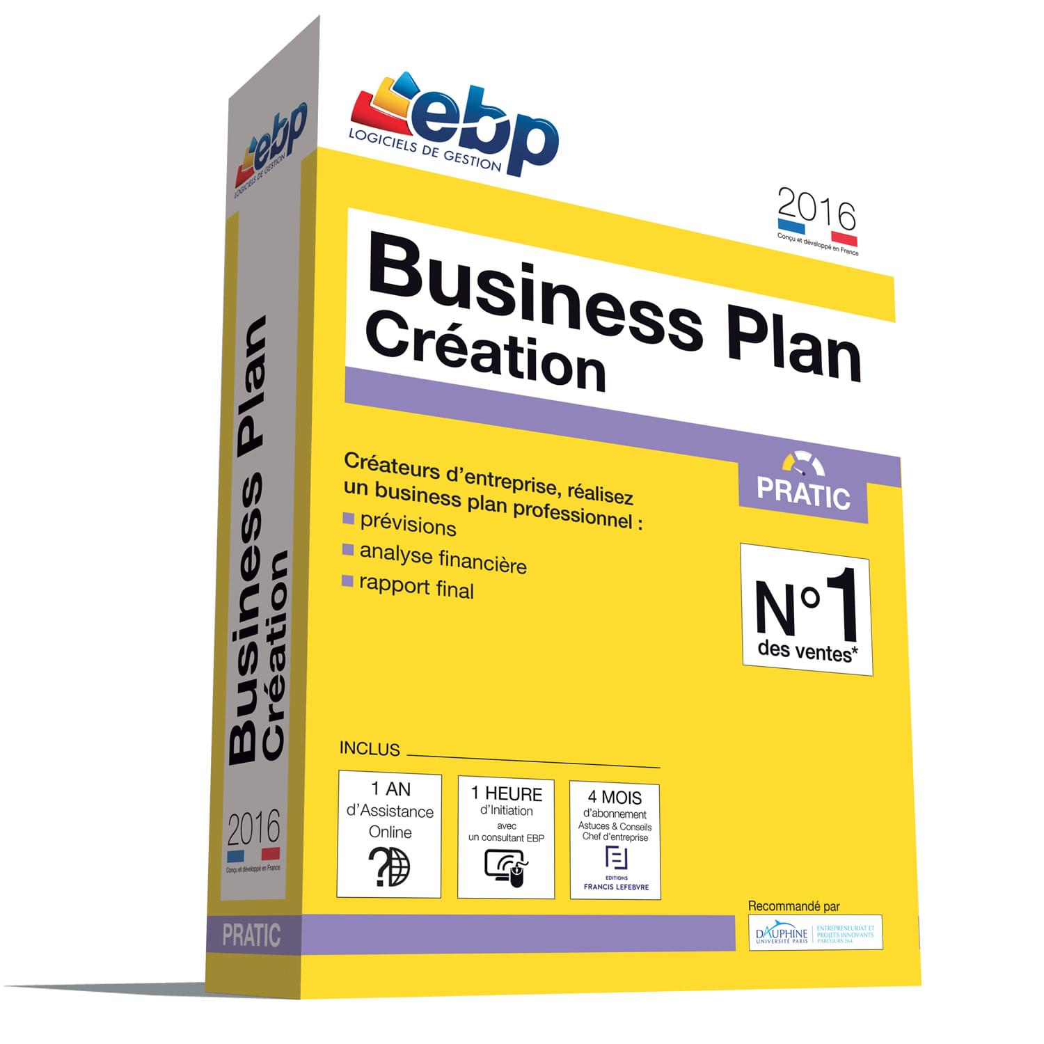 Logiciel application EBP Business Plan Pratic 2016 + VIP