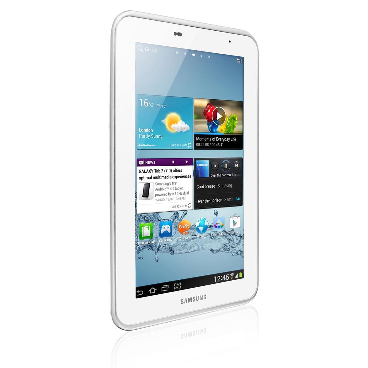 Tablette tactile Samsung Galaxy Tab 2 P3110ZWAXEF - Blanc/8Go/7"/ICS