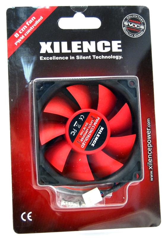 Ventilateur CPU Xilence Case Fan black/red COO-XPF80.R.PWM 15 DB 8CM