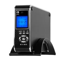 Lecteur Photo-Vidéo-DivX Icy Box Mediaplayer pour DD 3.5 SATA USB2.0 - IB-MP302S-B