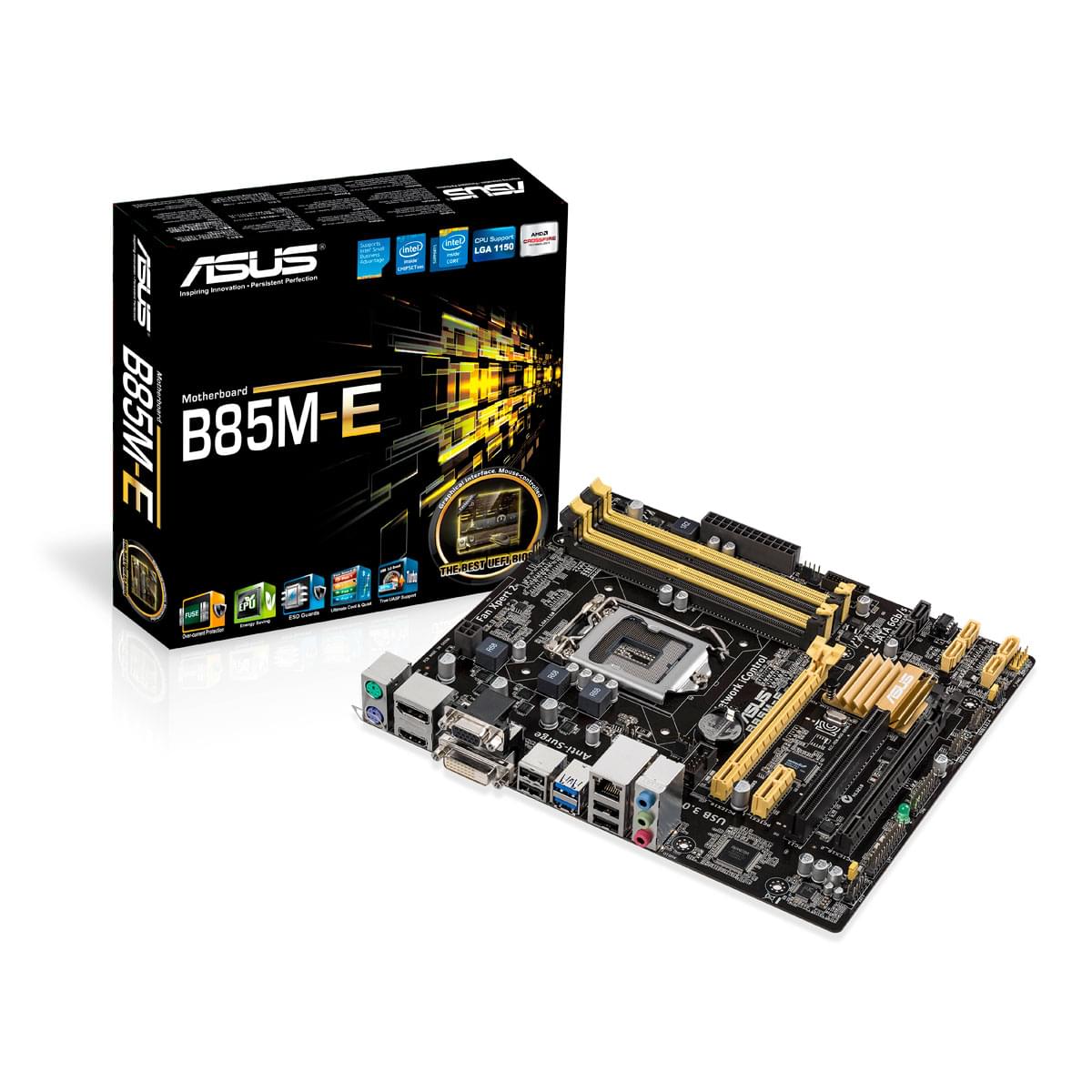Carte mère Asus B85M-E - B85/SK1150/DDR3/PCI-E/mATX