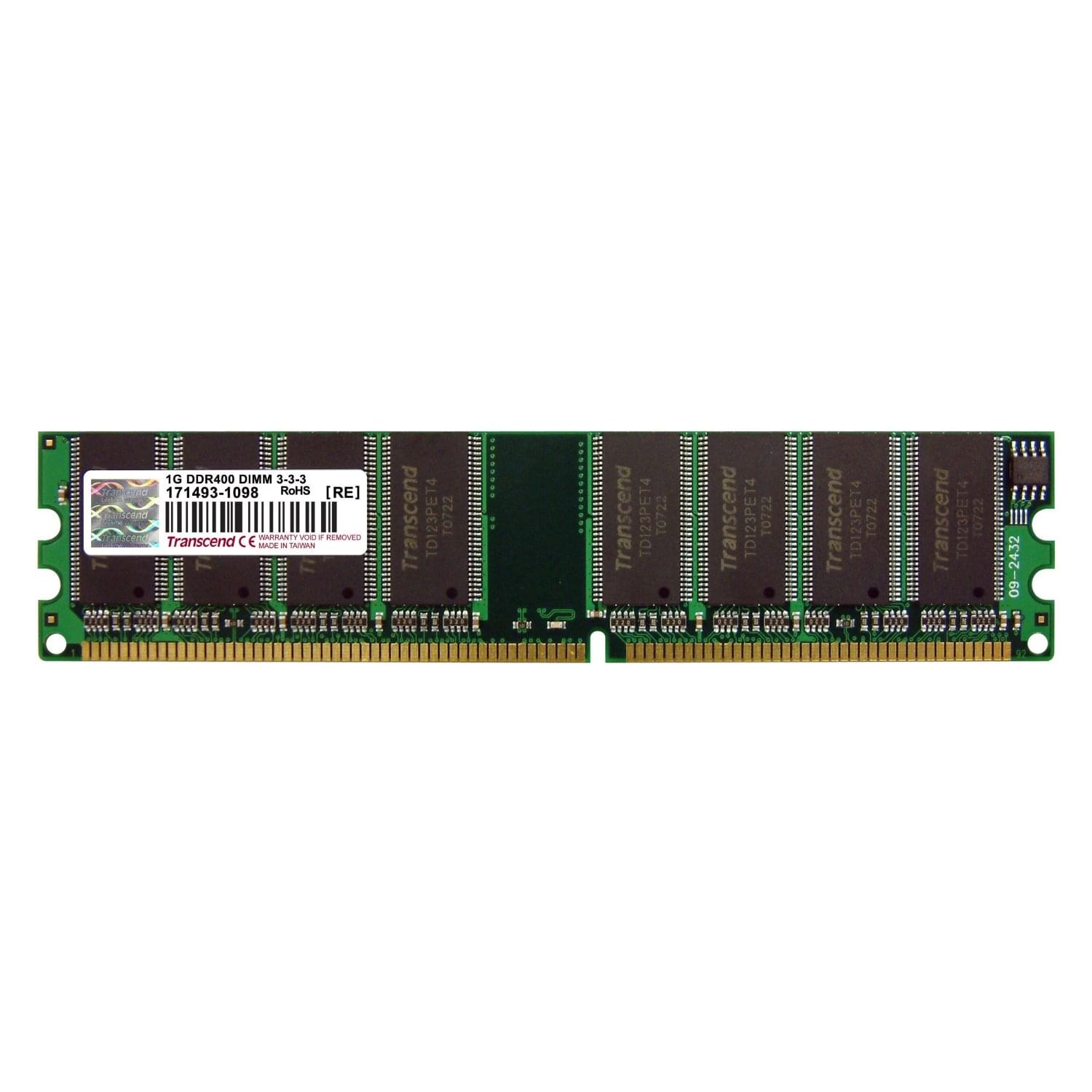 Mémoire PC Transcend 1Go DDR-400 PC3200 JM388D643A-5L        