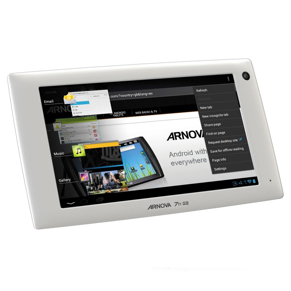 Tablette tactile Archos Arnova 7H G3 4GB - Gris/4Go/7"/ICS