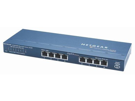Switch Netgear 8 Ports 10/100/1000Mbps - GS108GE#