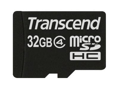 Carte mémoire Transcend Micro SDHC 32Go TS32GUSDHC4 class 4+ Adapt