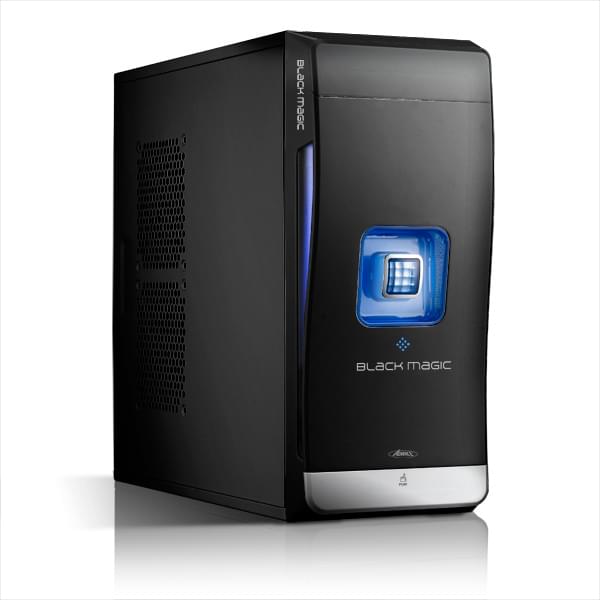 Boîtier PC Advance Black Magic 8112B0 Noir/Bleu - MT/sans Alim/ATX