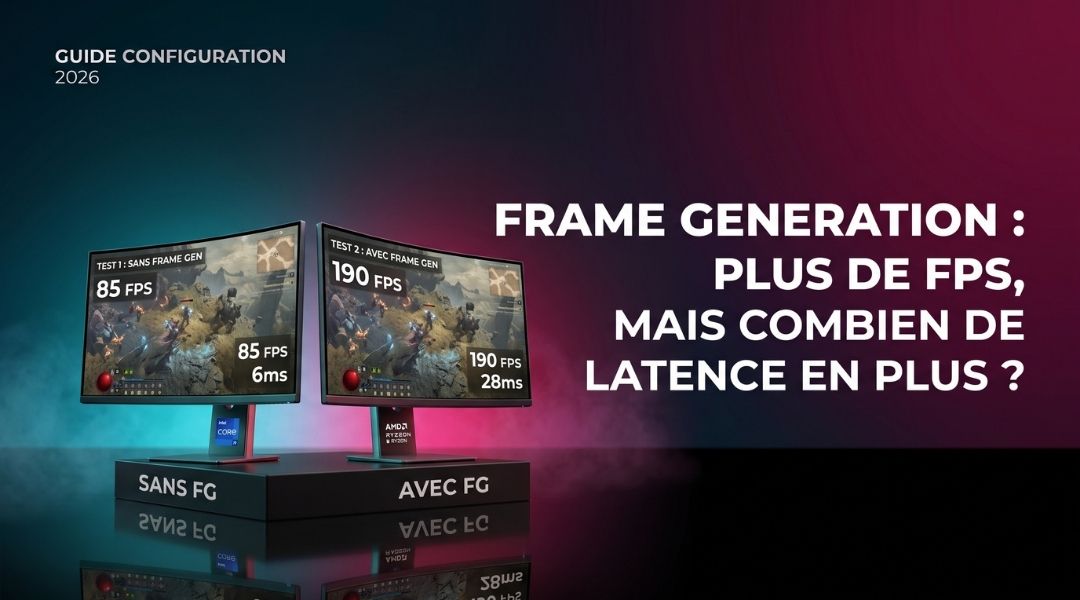 Cover Blog Cybertek - Frame Generation plus de FPS, mais combien de latence en plus