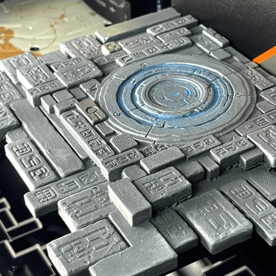 Relique 3D rune bleue
