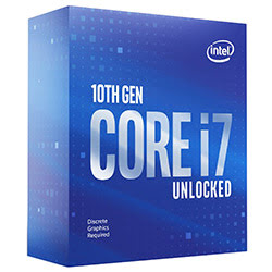 Intel Core i7-10700KF - 3.8GHz/16Mo/LGA1200/Ss Vent./BOX