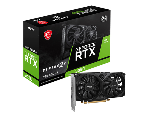 image produit MSI GeForce RTX 3050 VENTUS 2X 6G OC Cybertek