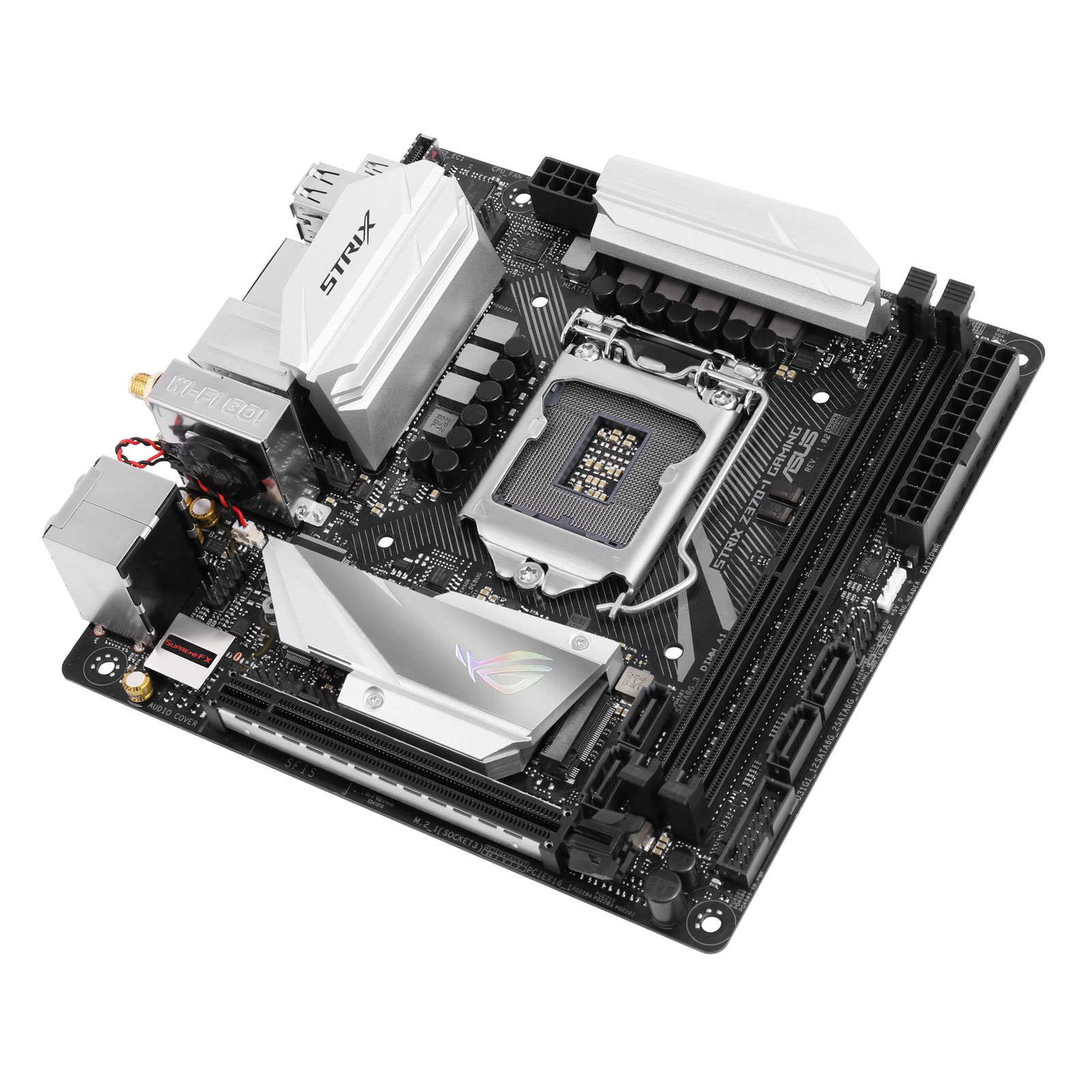 Asus STRIX Z370-I GAMING Mini-ITX  - Carte mère Asus - Cybertek.fr - 0