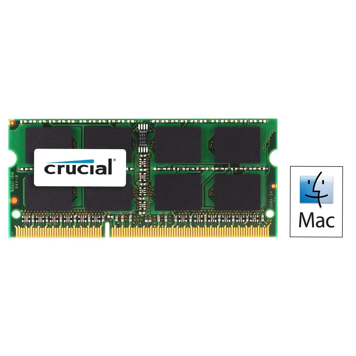 Mémoire PC portable Crucial SO-DIMM 4Go DDR3 1600 for MAC CT4G3S160BMCEU