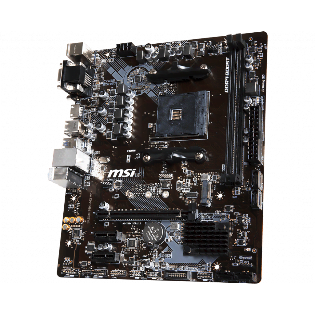 MSI B450M PRO-M2 V2 Micro-ATX  - Carte mère MSI - Cybertek.fr - 2