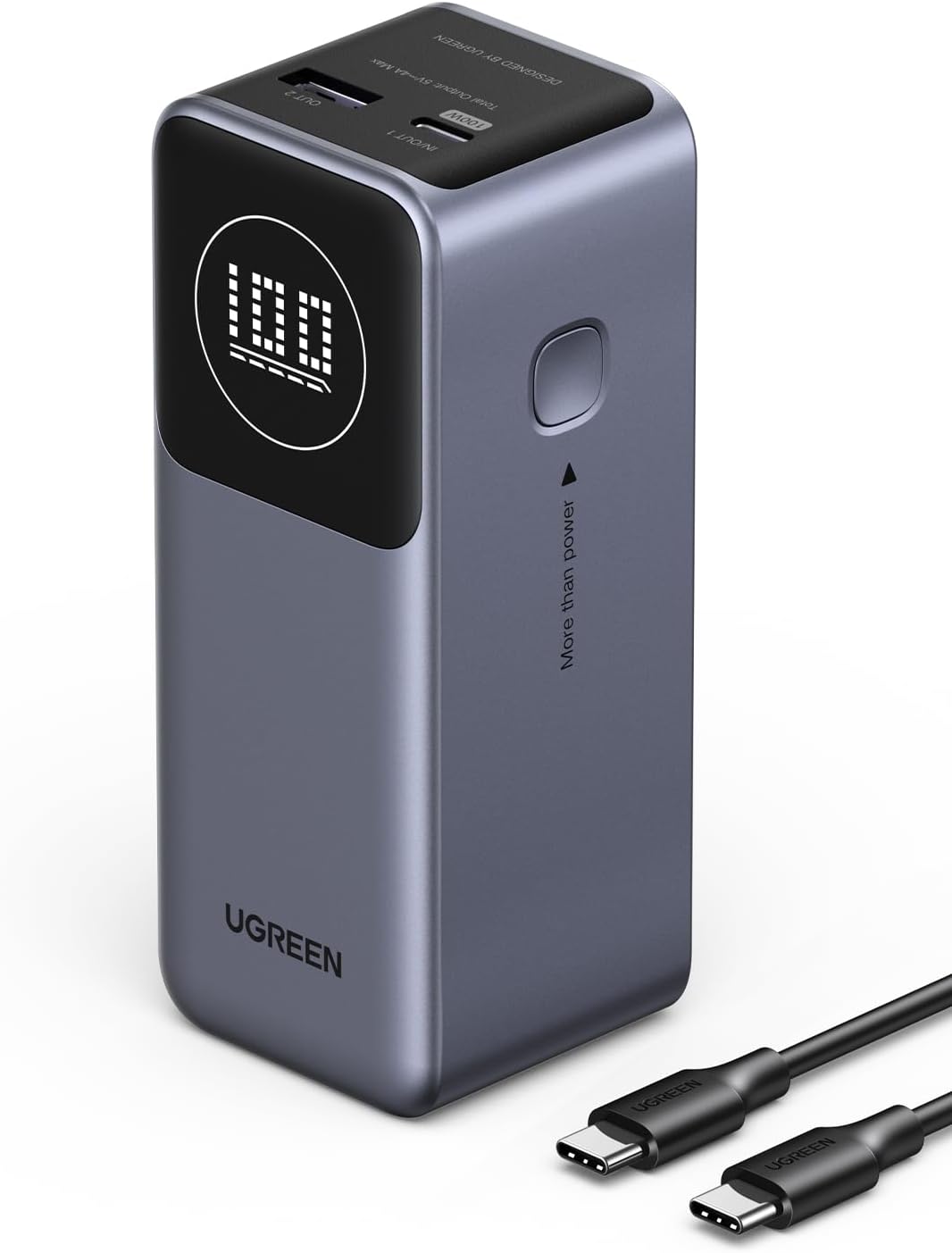 UGREEN PowerBank USB-C/USB-A - 12000mAh - 100W - Gris (35526B) - Achat / Vente Batterie Externe  sur Cybertek.fr - 0