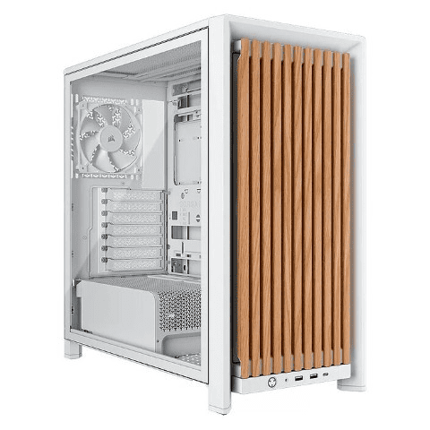 Corsair FRAME 4000D WOOD RS Blanc Blanc - Boîtier PC Corsair - 0