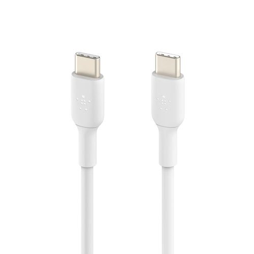 USB-C to USB-C Cable 2M White - Connectique PC - Cybertek.fr - 3