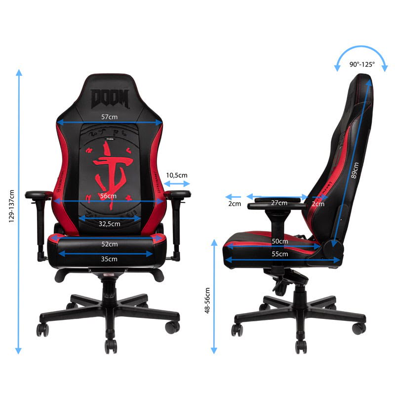 NobleChairs HERO Gaming Noir/Rouge - Siège PC Gamer - Cybertek.fr - 1