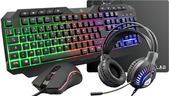 The G-LAB Combo Plutonium Bundle 4 en 1 Noir RGB (COMBO-PLUTONIUM/FR) - Achat / Vente Pack Peripheriques sur Cybertek.fr - 0