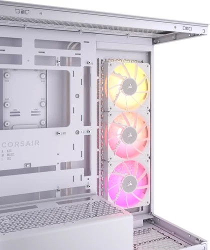 Corsair iCUE LINK 3500X RGB Blanc + RM1000x Shift Noir Blanc - Boîtier PC - 4