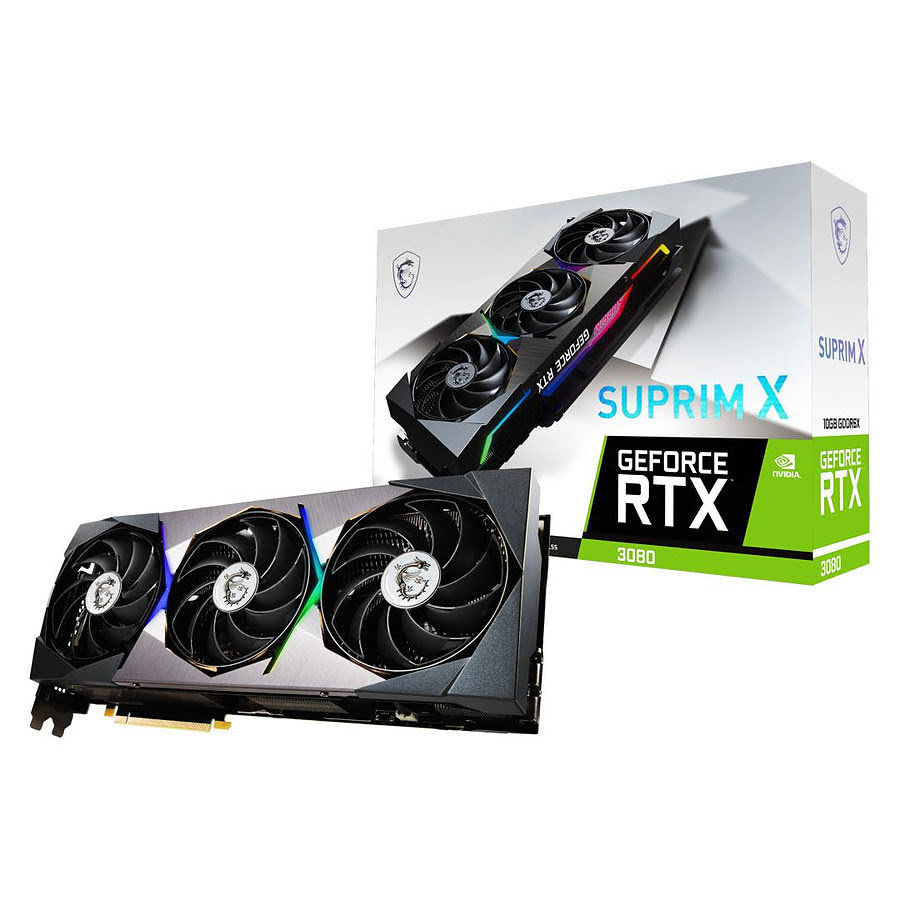 MSI RTX 3080 SUPRIM X 10G LHR  - Carte graphique MSI - Cybertek.fr - 0