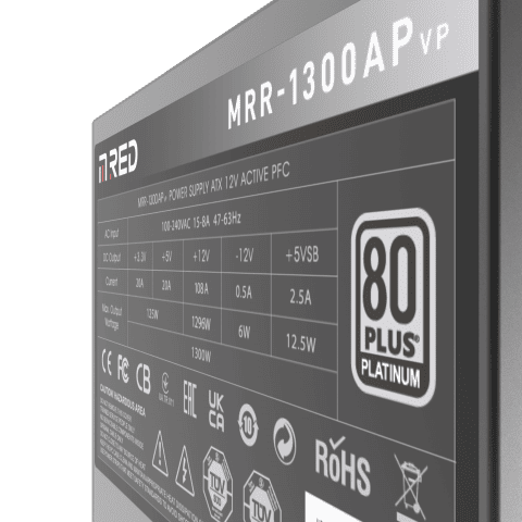M.RED 80+ Platinum (1300W) - Alimentation M.RED - Cybertek.fr - 4