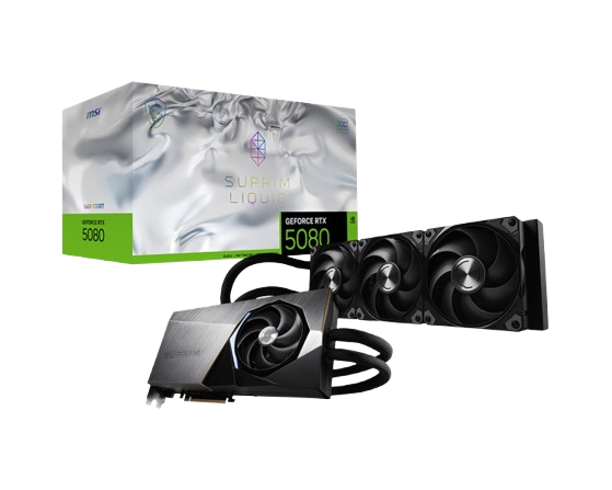MSI GeForce RTX 5080 16G SUPRIM LIQUID SOC  - Carte graphique MSI - 0
