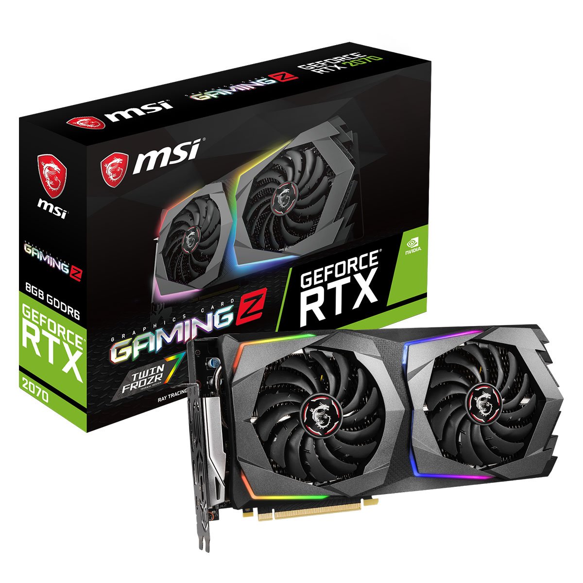 MSI RTX 2070 GAMING Z 8G  - Carte graphique MSI - Cybertek.fr - 0