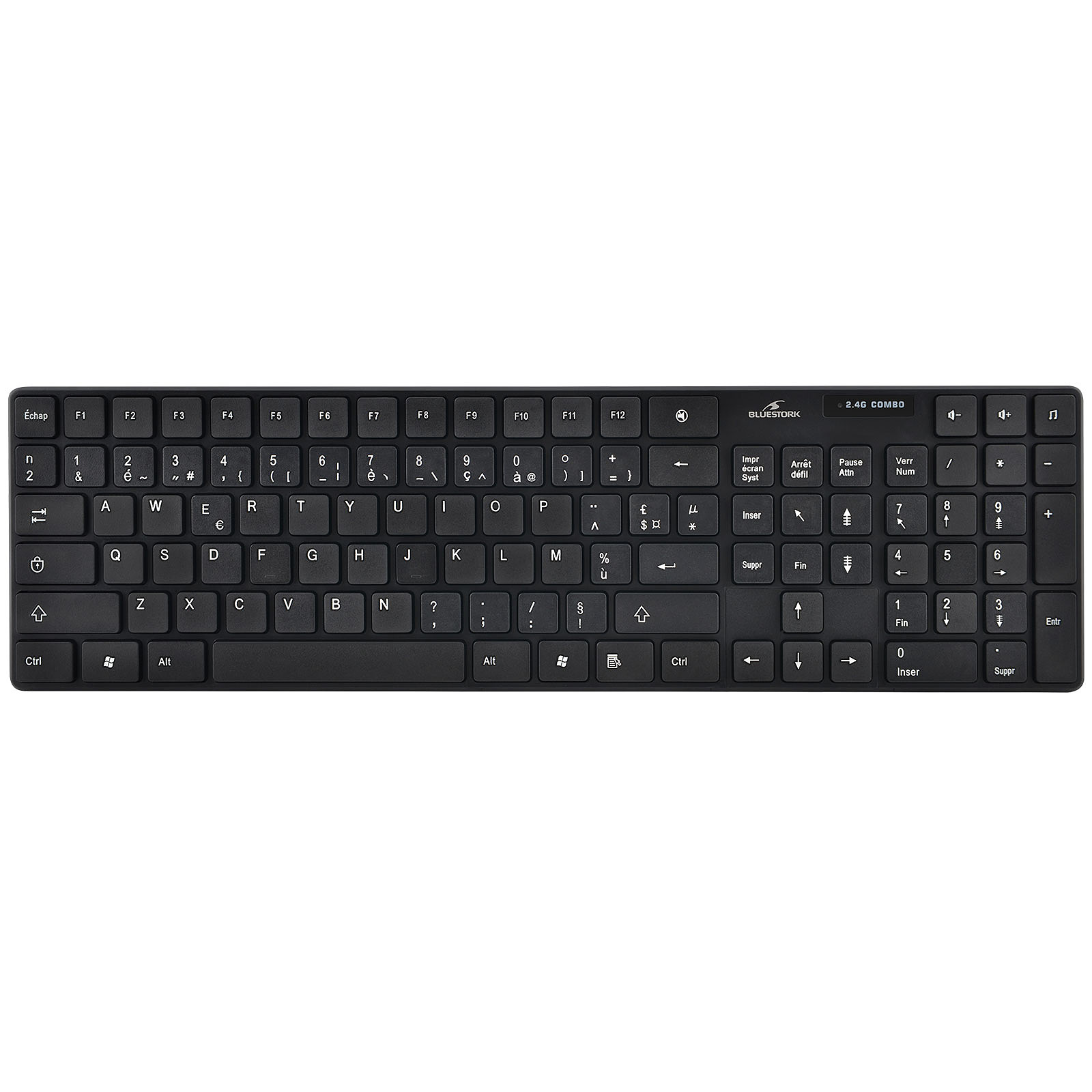 Pack clavier + souris sans fil mini - Bluestork Mini - noir