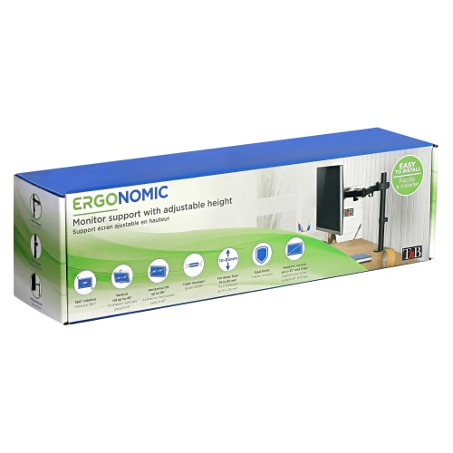 Support de bureau ajustable 1 écran - Accessoire écran T'nB - 4