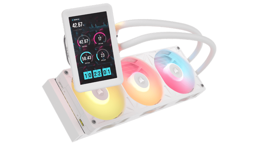 Corsair iCUE LINK TITAN II 360 RX LCD - 360mm - Blanc - Watercooling - 1