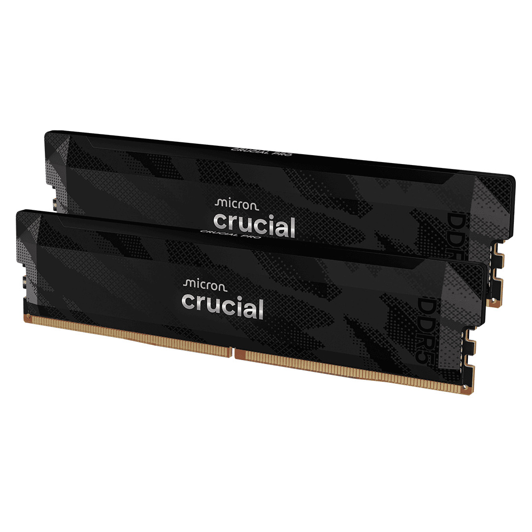 Crucial Pro OC 32Go (2x16Go DDR5 6400 PC51200) Noir - Mémoire PC Crucial sur Cybertek.fr - 0