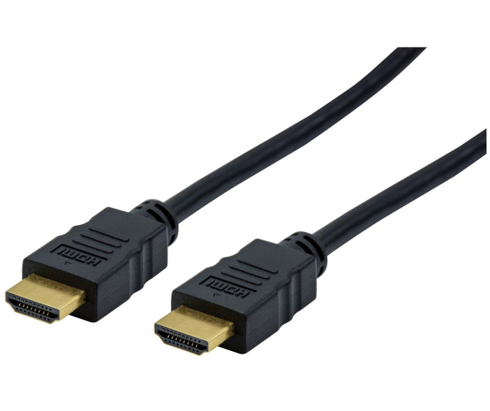 Câble HDMI 1.4 Highspeed+Ethernet mâle/mâle - 1m - 0