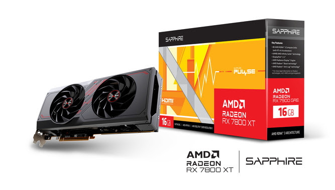 Sapphire Pulse Radeon RX 7800 XT GAMING 16GB #-Seconde Vie-Etat Satisfaisant - Carte graphique - 0