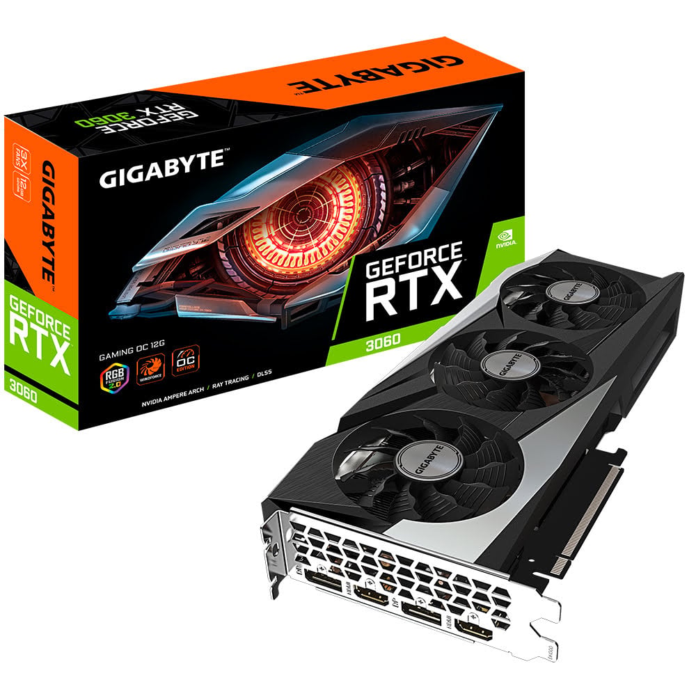 Gigabyte RTX 3060 GAMING OC 12G LHR  - Carte graphique Gigabyte - 0