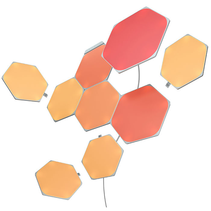 Nanoleaf Shapes Hexagons Starter Kit - 5 pièces (NL42-5002HX-5PK --) - Achat / Vente Objet connecté / Domotique sur Cybertek.fr - 0