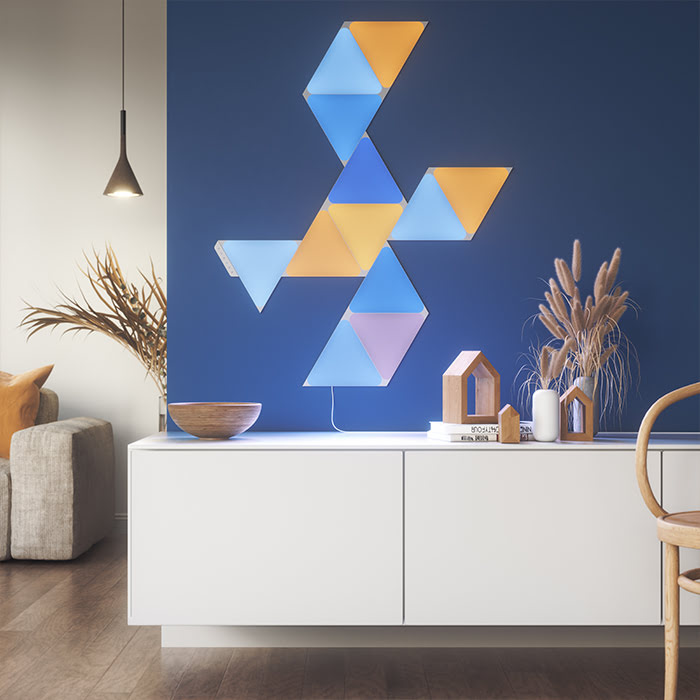 Nanoleaf Shapes Triangles Starter Kit - 9 Pièces (NL47-0002TW-9PK) - Achat / Vente Objet connecté / Domotique sur Cybertek.fr - 3