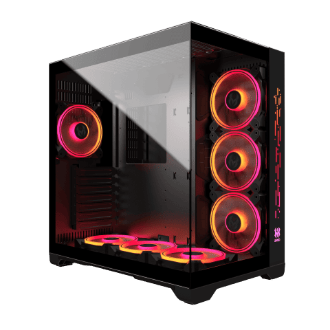 Boîtier PC M.RED Crystal Sea Noir - MT/Sans Alim/ATX Cybertek