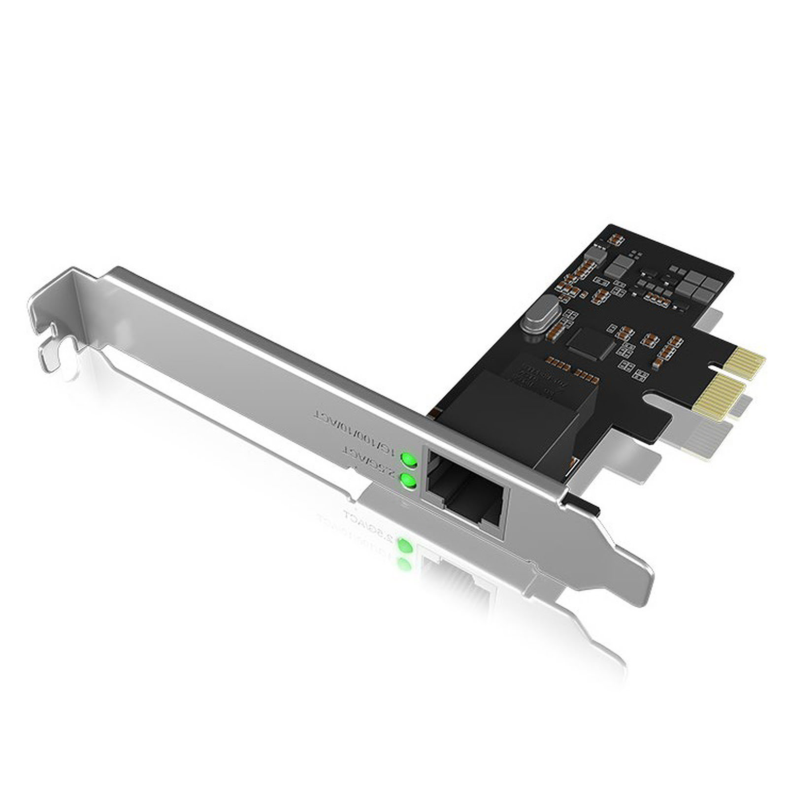 Icy Box PCI-E 1 Port 2.5 Gbit/s - IB-LAN300-PCI - Carte réseau - 0