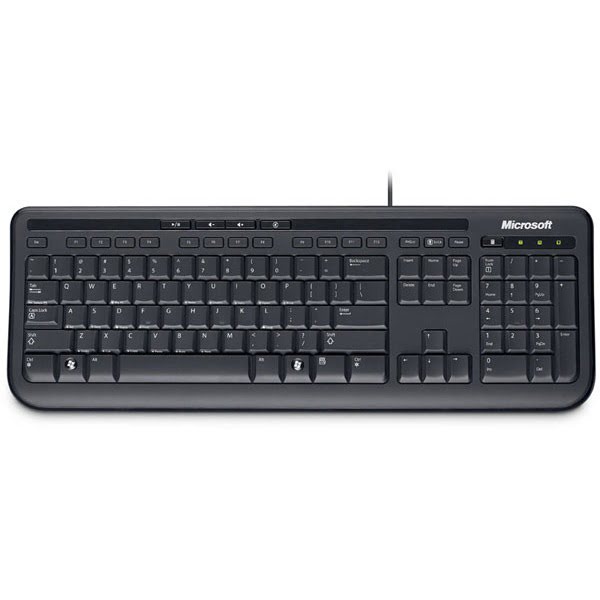 Microsoft Wired Keyboard 600 Noir - Clavier PC Microsoft - 0