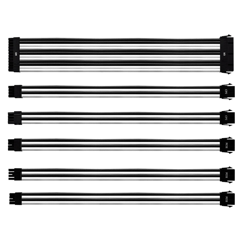 Cooler Master Kit câbles tressés (White/Black) CMA-NEST16WTBK1-GL (CMA-NEST16WTBK1-GL --) - Achat / Vente Accessoire alimentation sur Cybertek.fr - 0