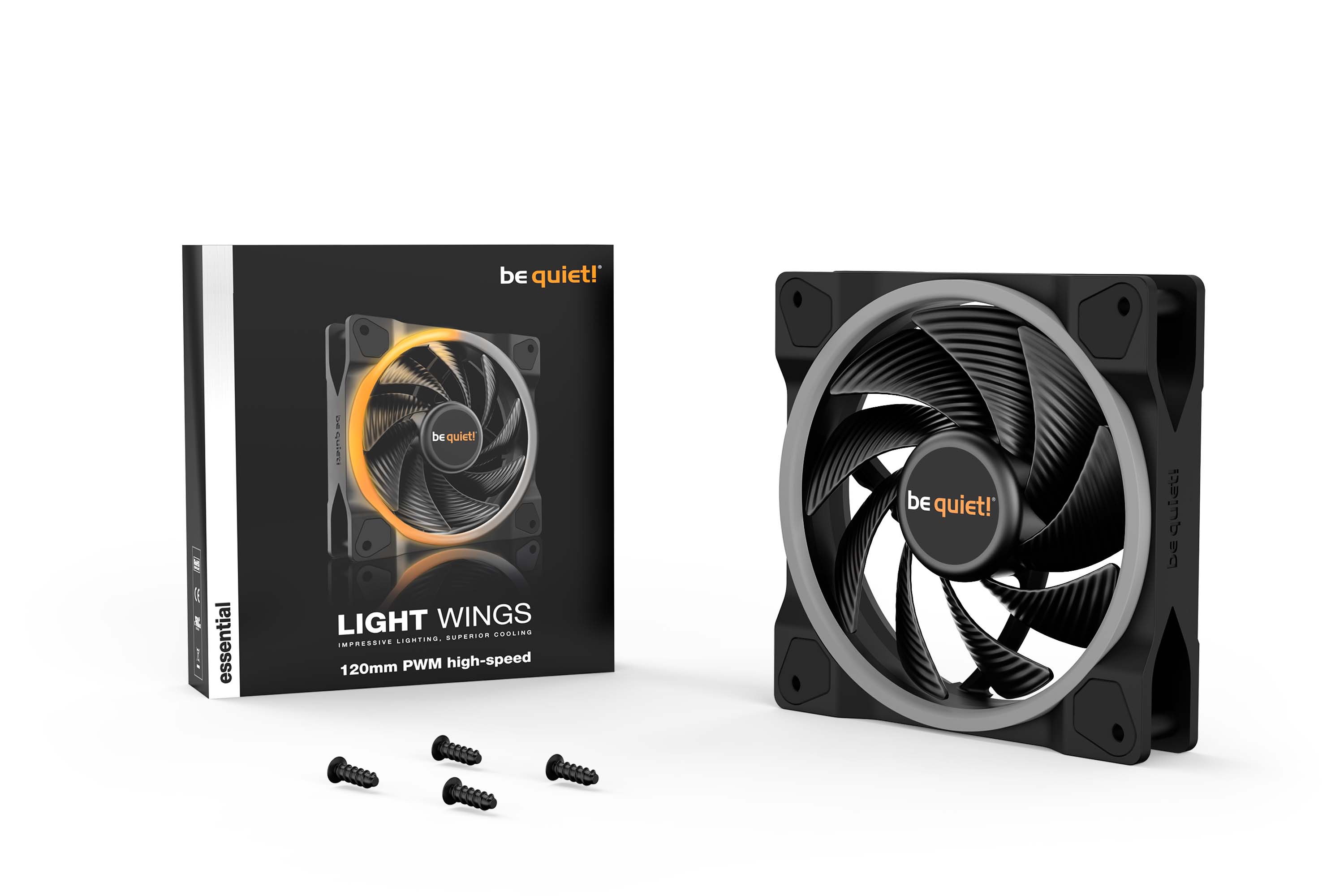 Be Quiet! Light Wings 120mm PWM ARGB High Speed - Ventilateur boîtier - 1